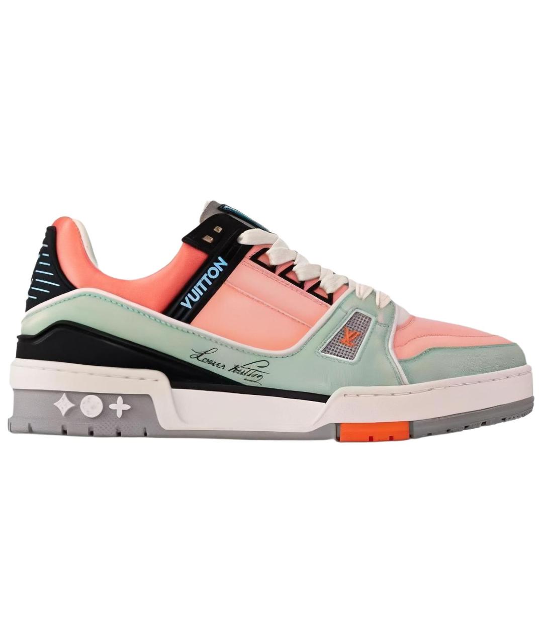LOUIS VUITTON Оранжевое кроссовки, фото 1