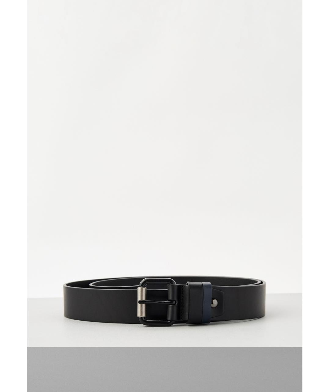 CERRUTI 1881 Черный кожаный ремень, фото 4