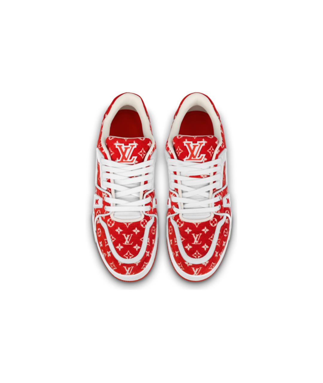 LOUIS VUITTON Красные кроссовки, фото 5