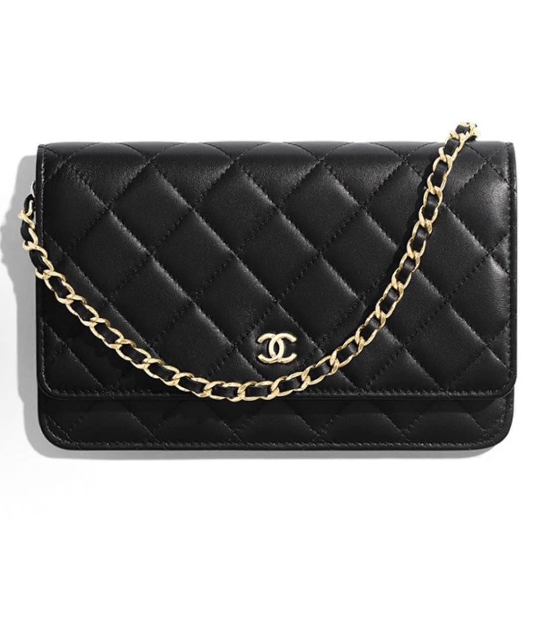 CHANEL Черная кожаная сумка через плечо, фото 5