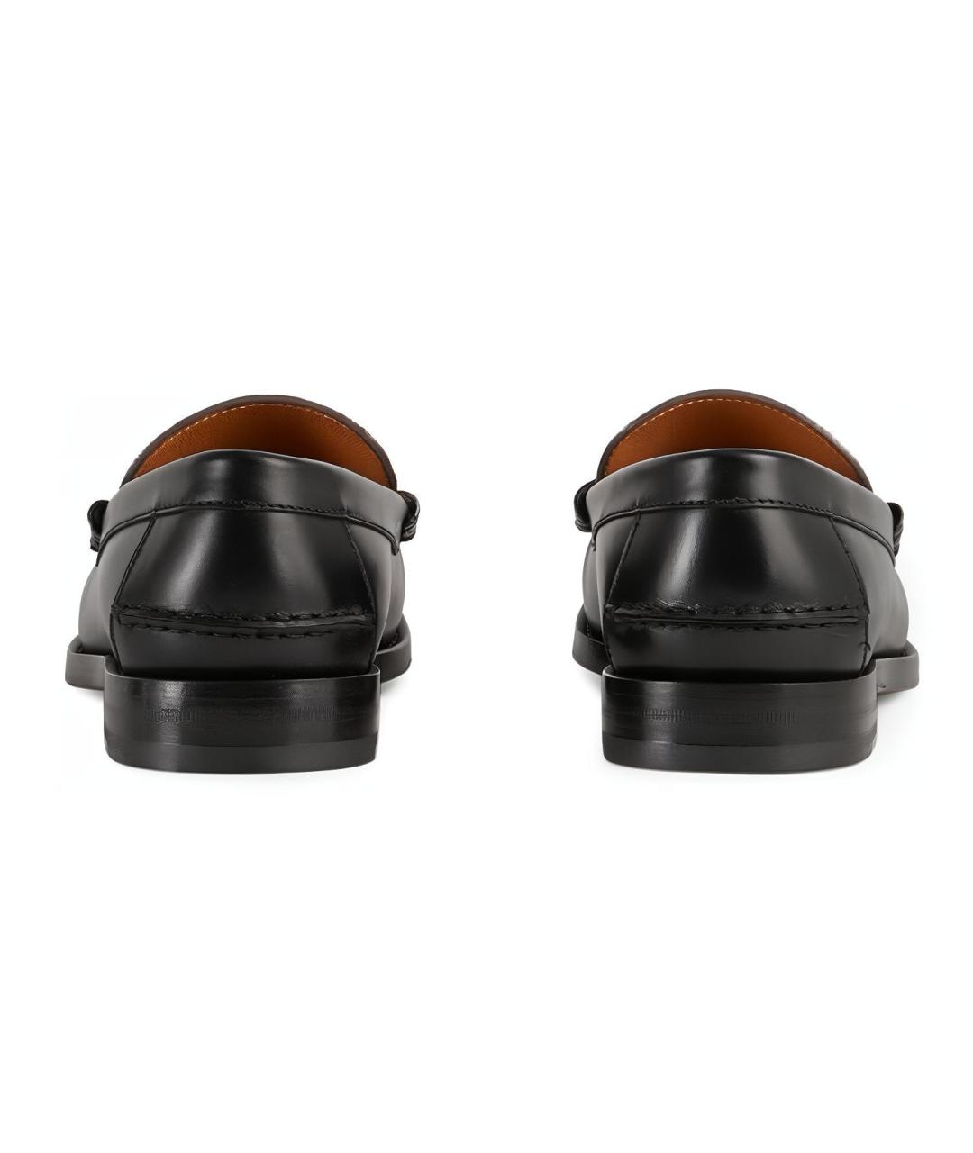 GUCCI Черные кожаные лоферы, фото 4