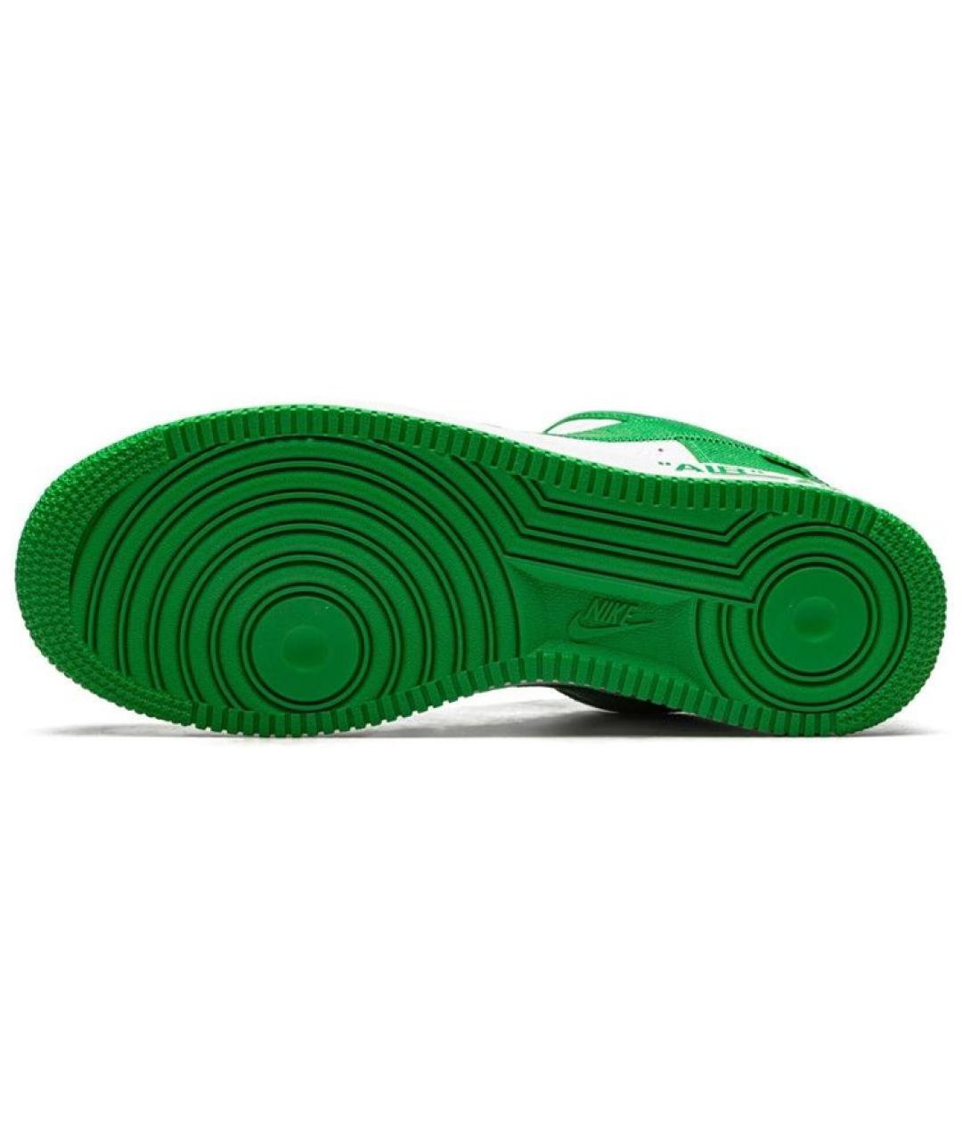 LOUIS VUITTON Зеленые кожаные кроссовки, фото 5