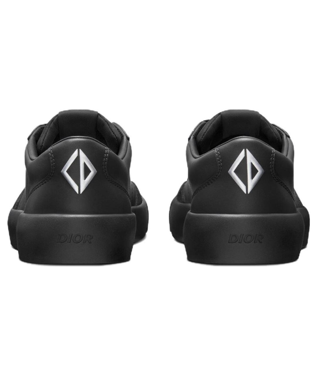 CHRISTIAN DIOR Черные кожаные низкие кроссовки / кеды, фото 5