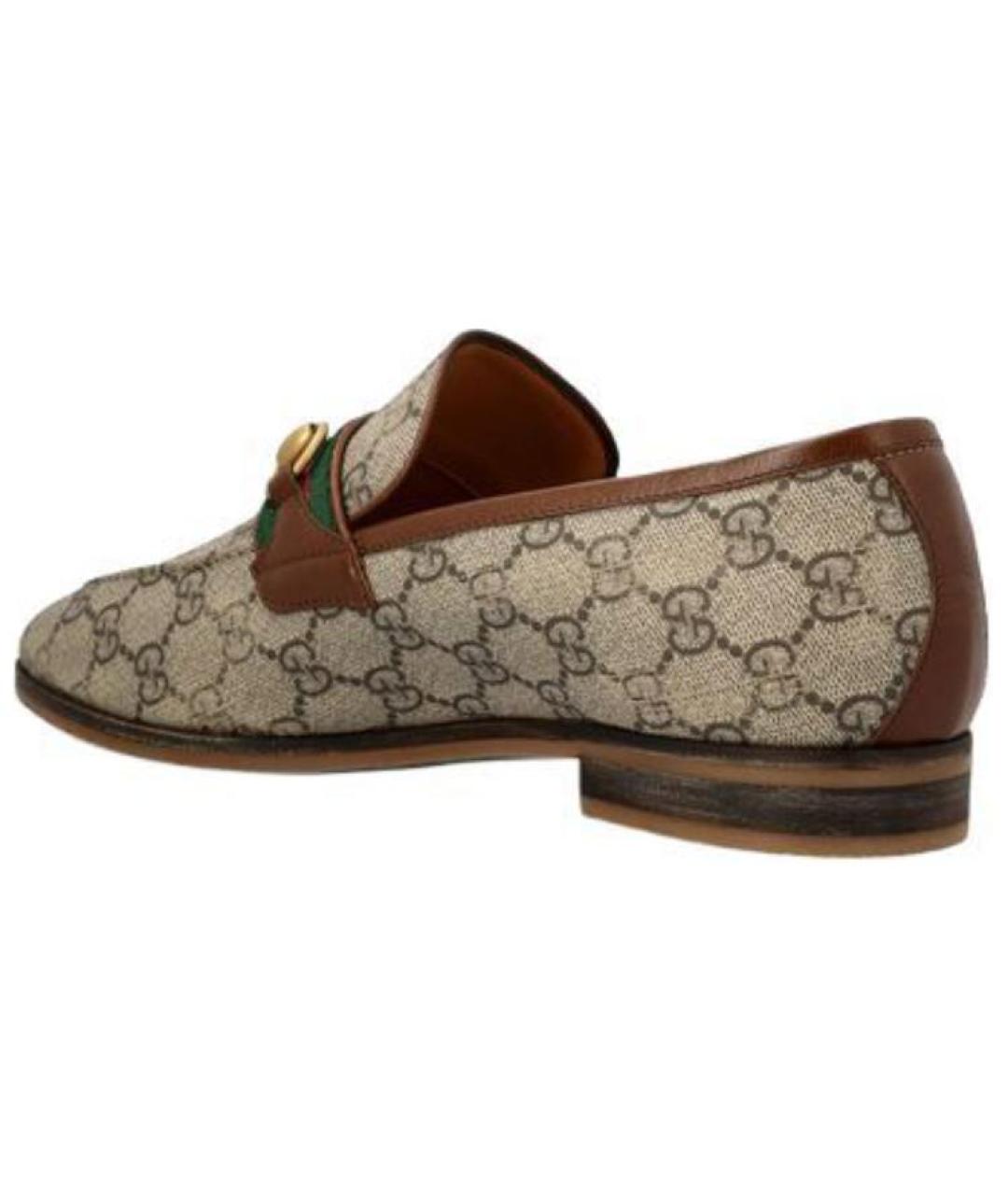 GUCCI Бежевые лоферы, фото 4