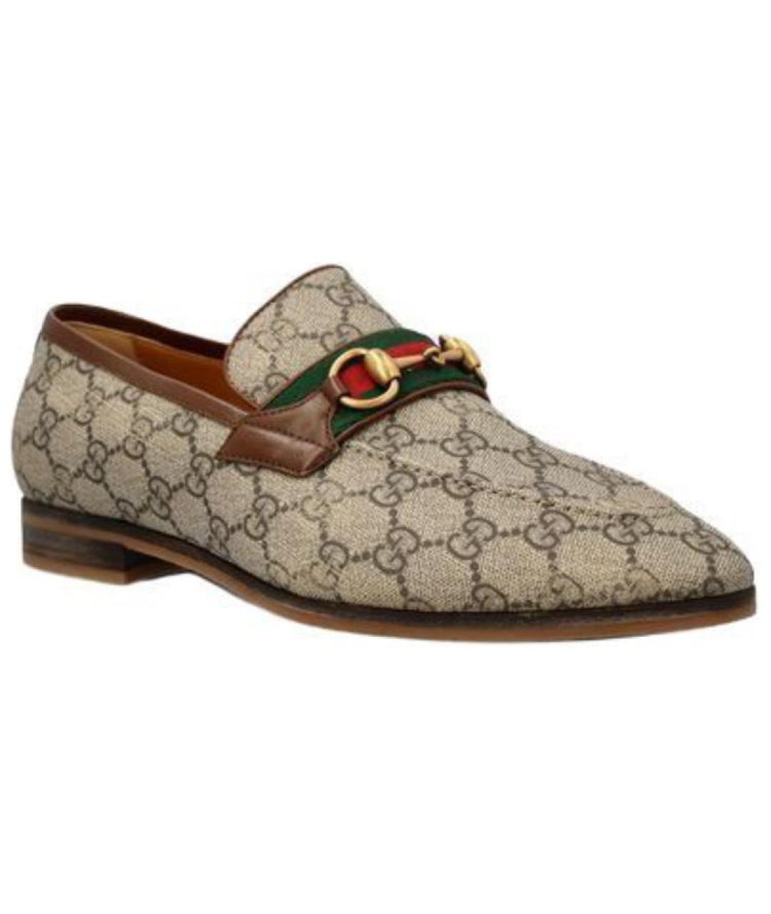 GUCCI Бежевые лоферы, фото 3