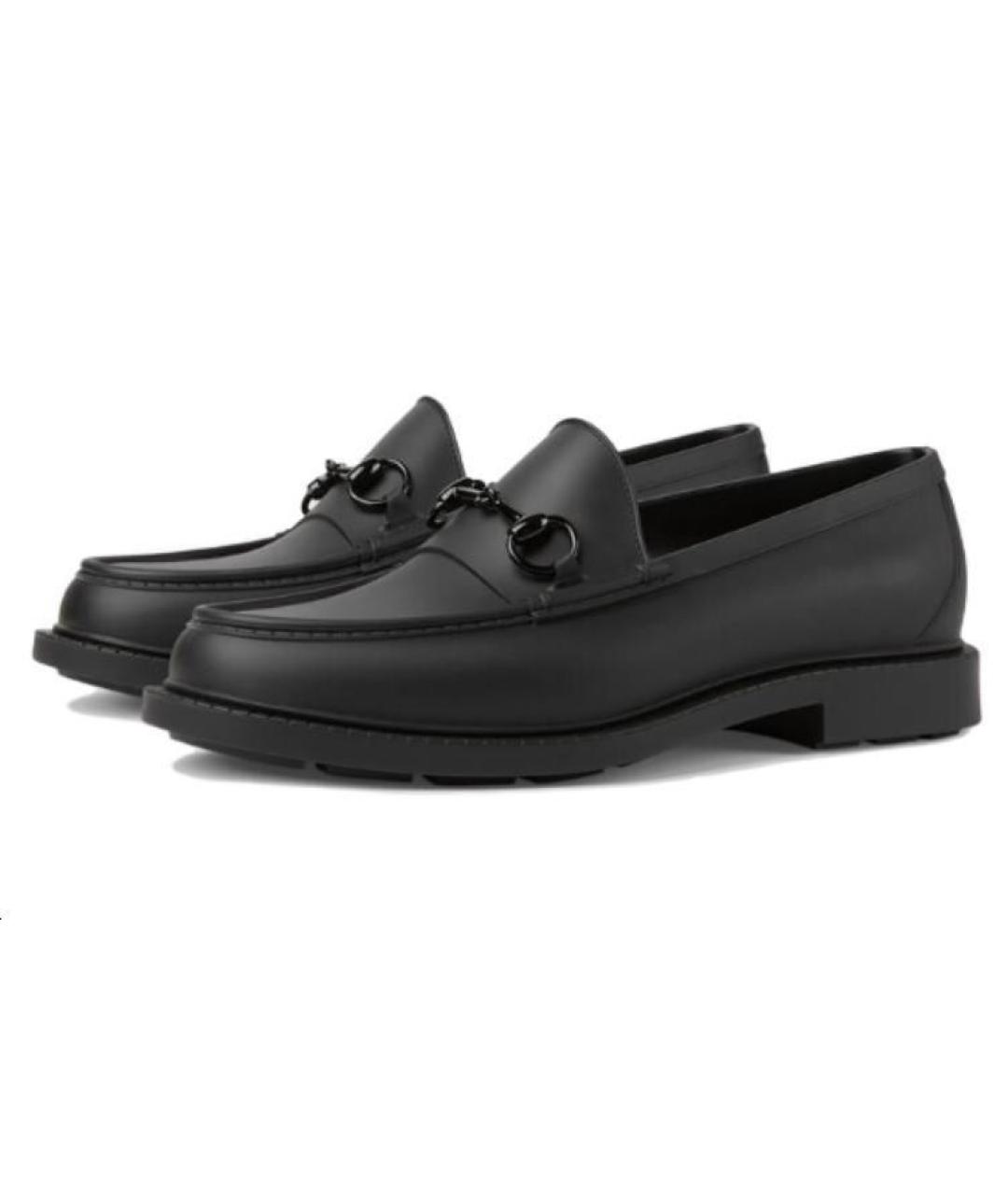 GUCCI Черные кожаные лоферы, фото 3