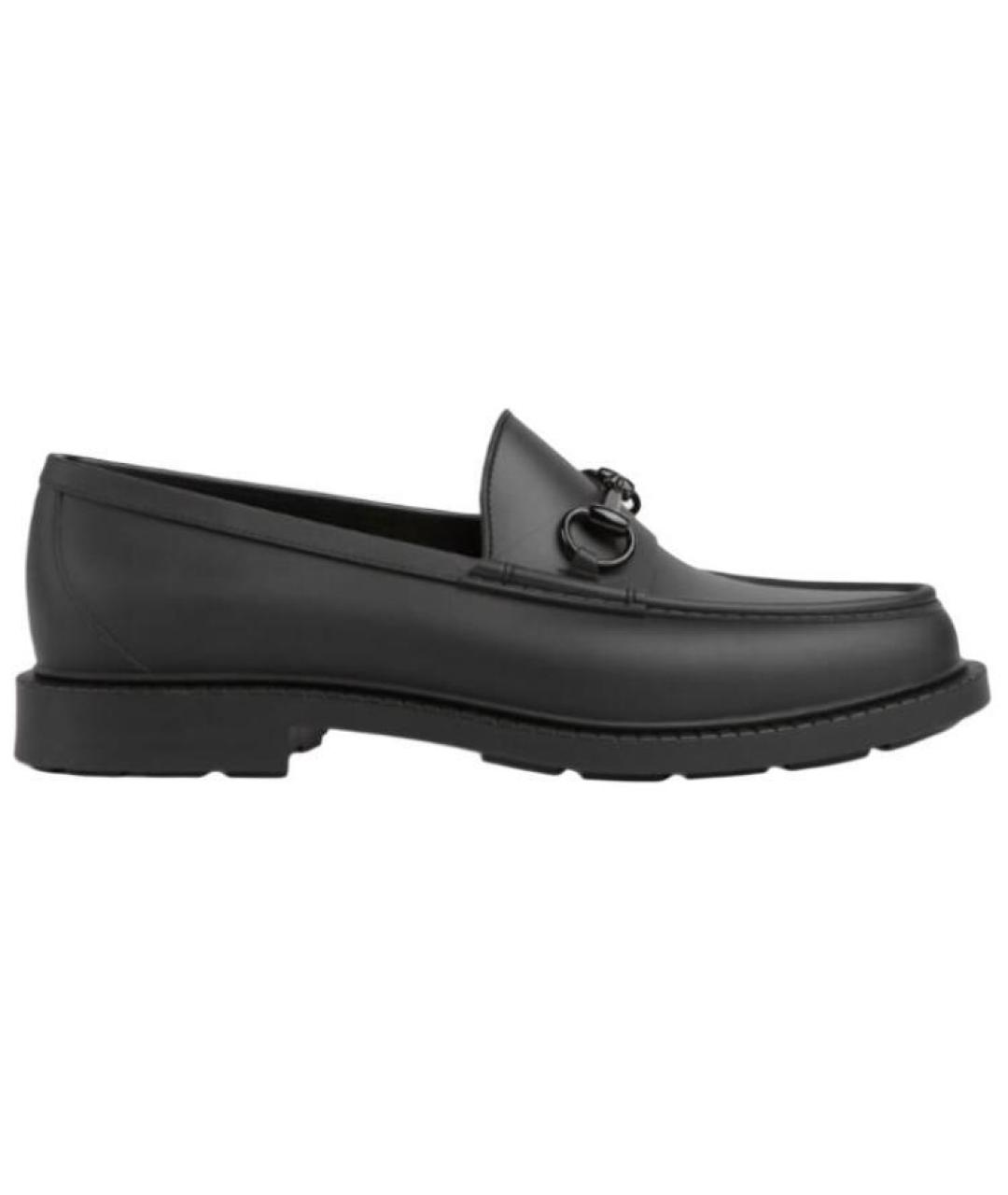 GUCCI Черные кожаные лоферы, фото 6