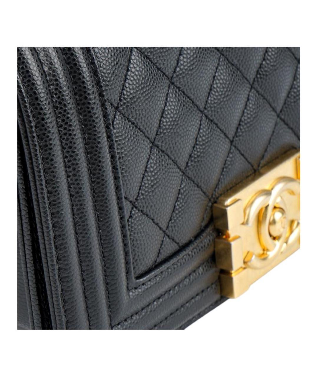 CHANEL Черная кожаная сумка через плечо, фото 7