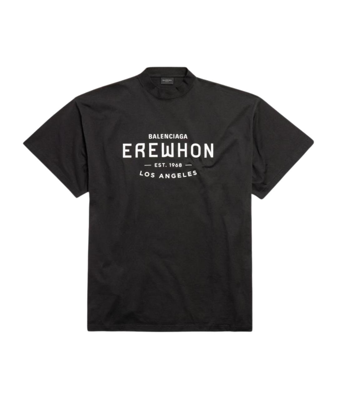 BALENCIAGA Черная футболка, фото 1