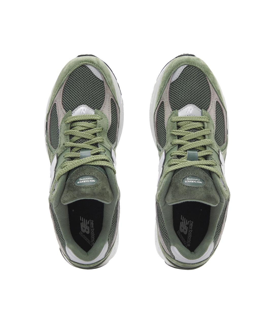 NEW BALANCE Зеленые замшевые кроссовки, фото 4