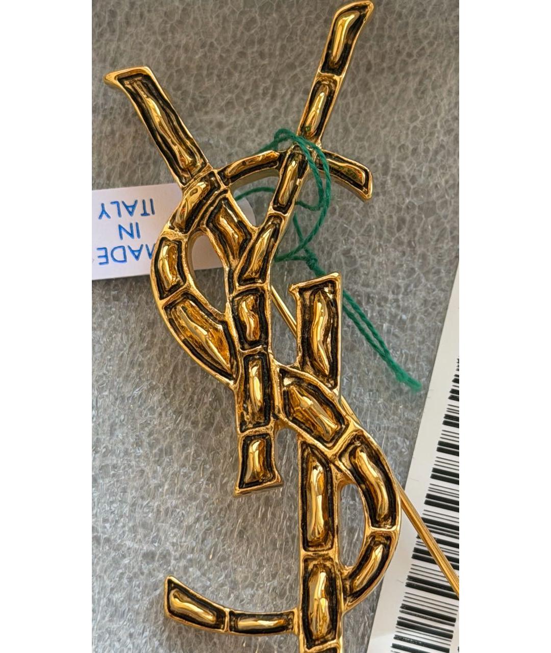 SAINT LAURENT Золотая булавка / брошь, фото 4