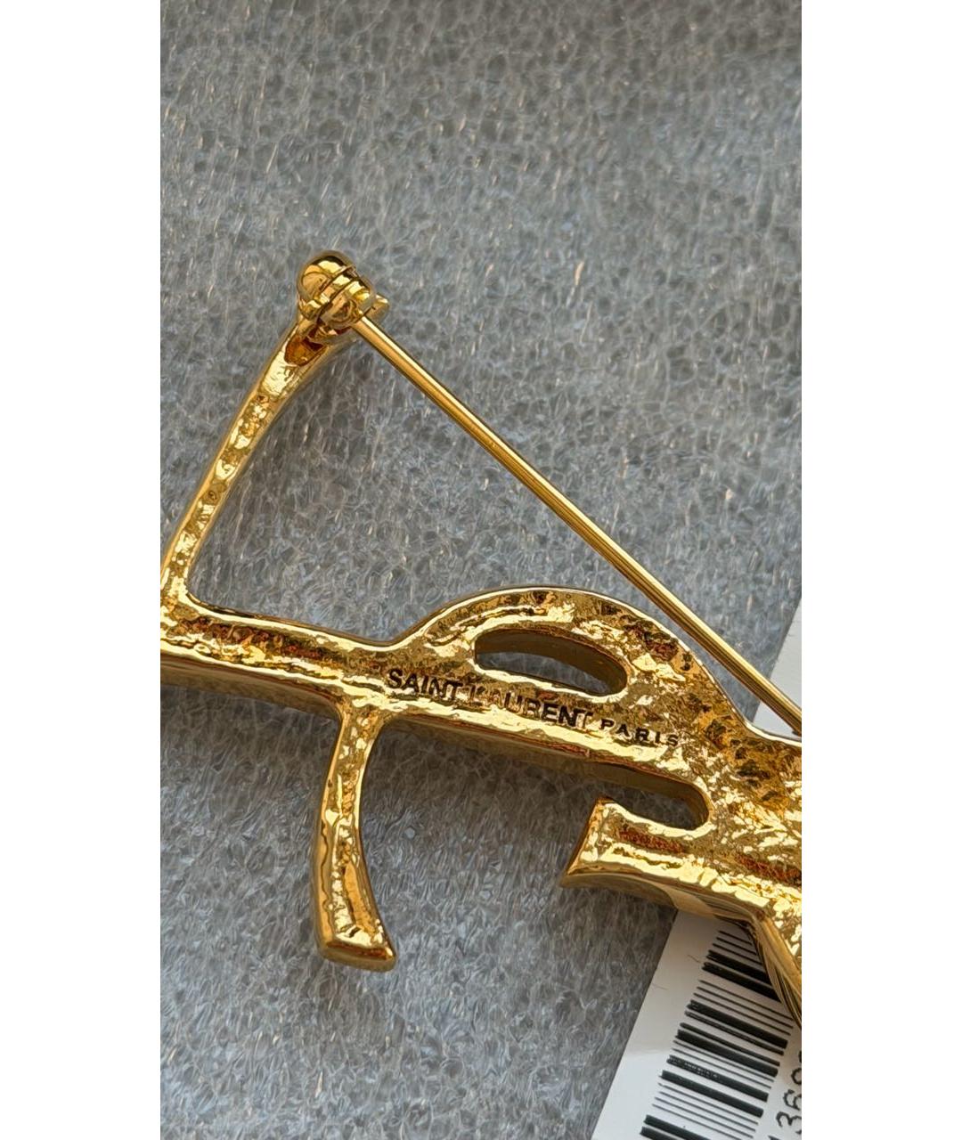 SAINT LAURENT Золотая булавка / брошь, фото 5