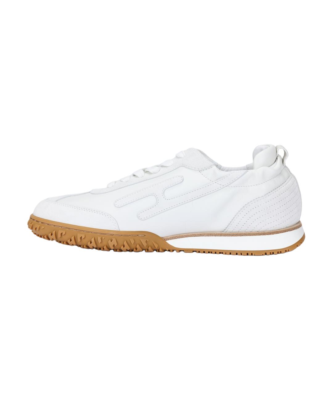 HERMES Белые кожаные низкие кроссовки / кеды, фото 2