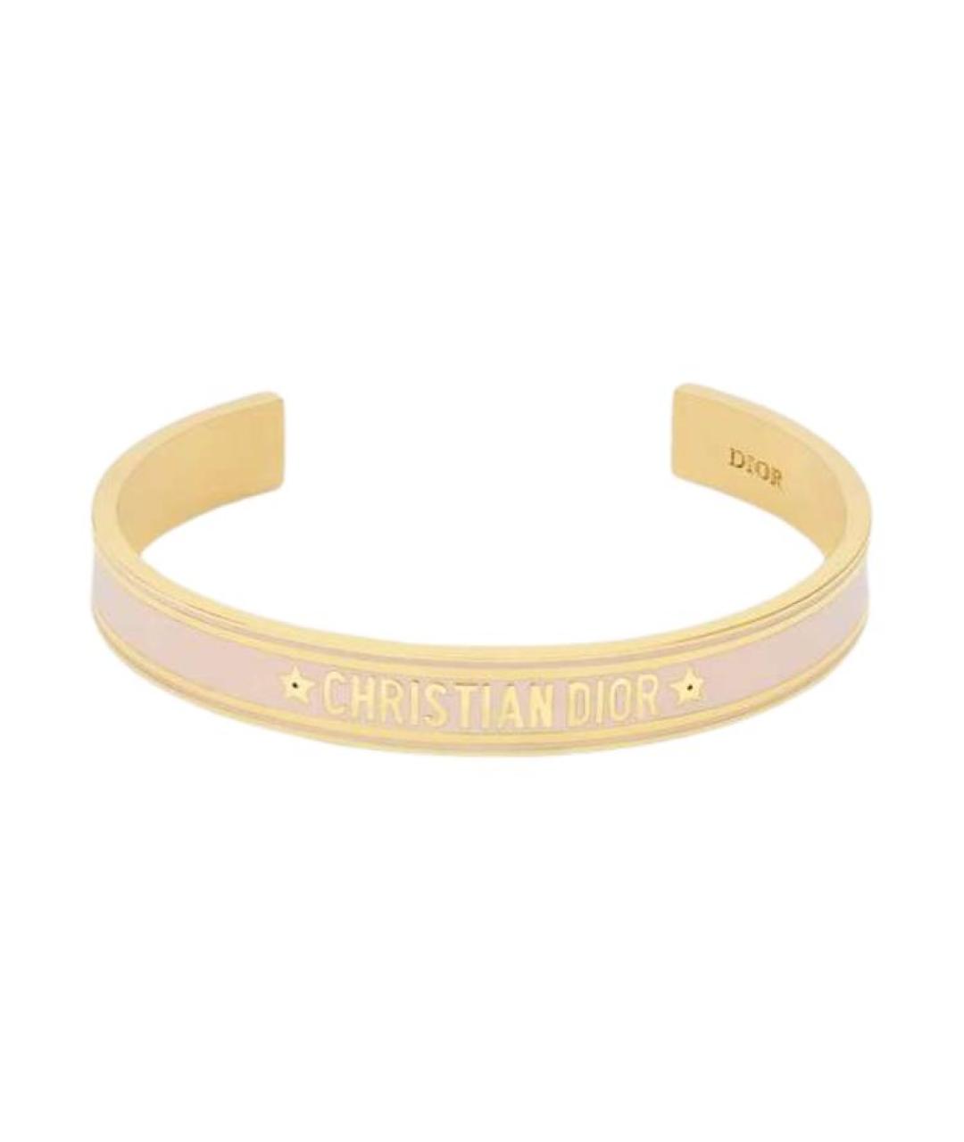 CHRISTIAN DIOR Золотой металлический браслет, фото 1
