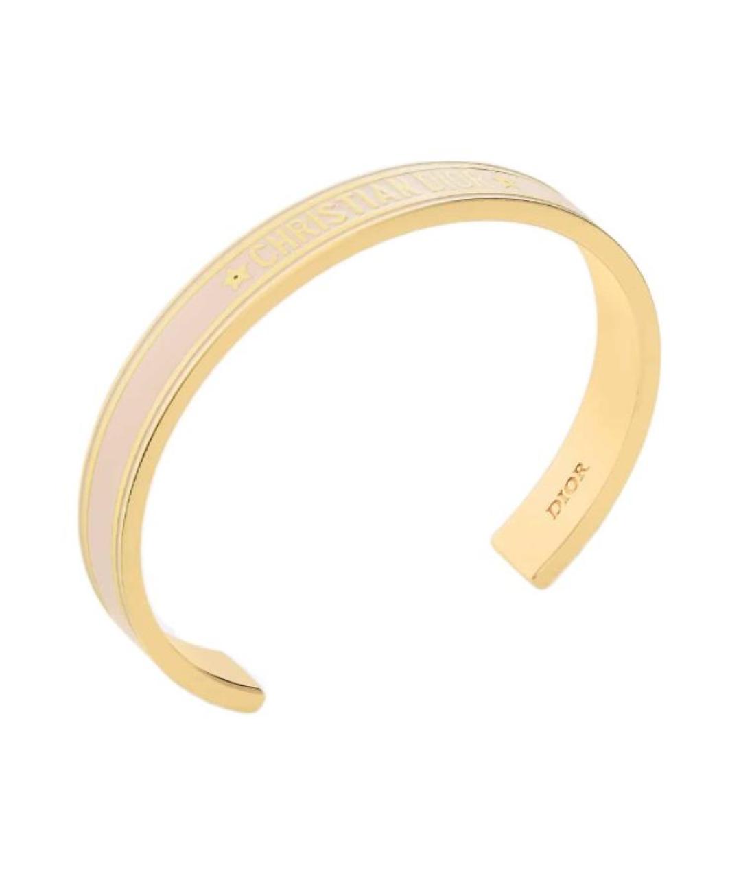 CHRISTIAN DIOR Золотой металлический браслет, фото 3