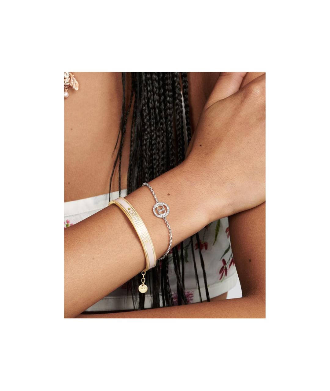 CHRISTIAN DIOR Золотой металлический браслет, фото 2