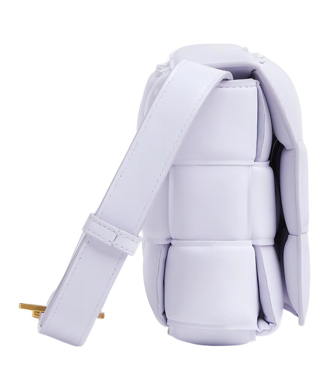 BOTTEGA VENETA Фиолетовая кожаная сумка через плечо, фото 2