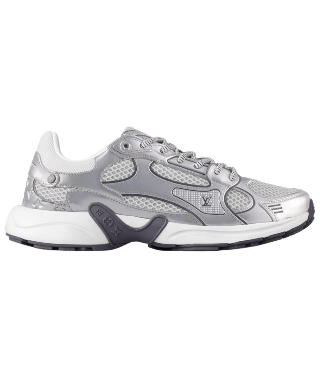 LOUIS VUITTON Серебряные кроссовки, фото 1