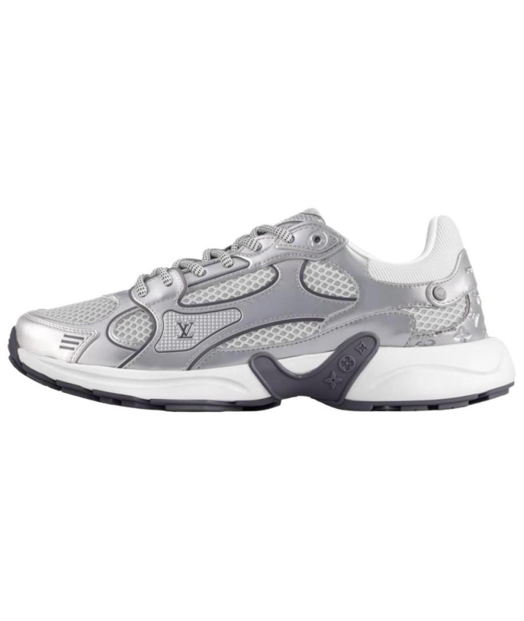 LOUIS VUITTON Серебряные кроссовки, фото 2