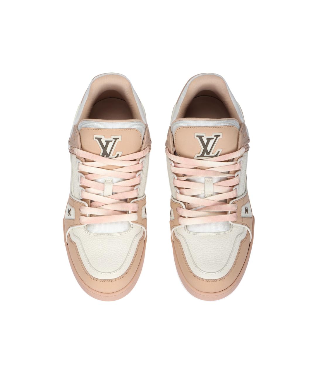 LOUIS VUITTON Розовые низкие кроссовки / кеды, фото 3