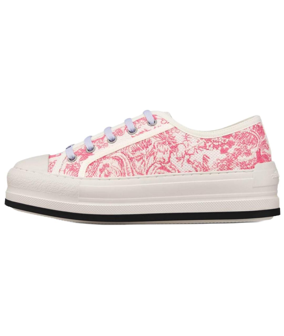 CHRISTIAN DIOR Розовые текстильные кеды, фото 2