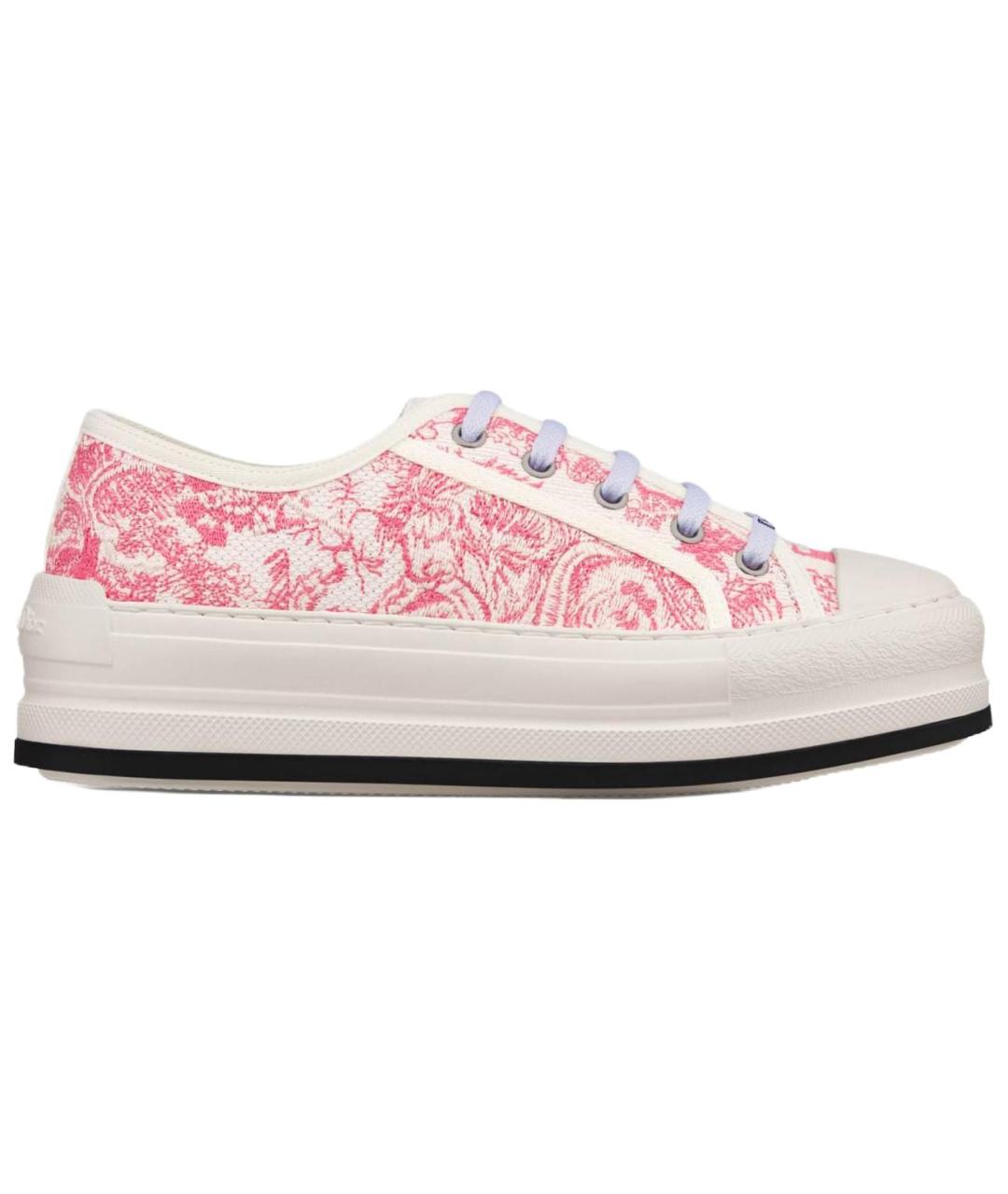 CHRISTIAN DIOR Розовые текстильные кеды, фото 6