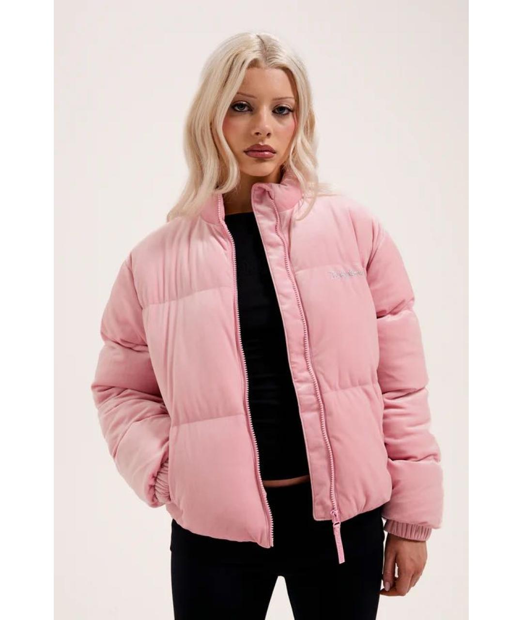 JUICY COUTURE Розовая велюровая куртка, фото 7