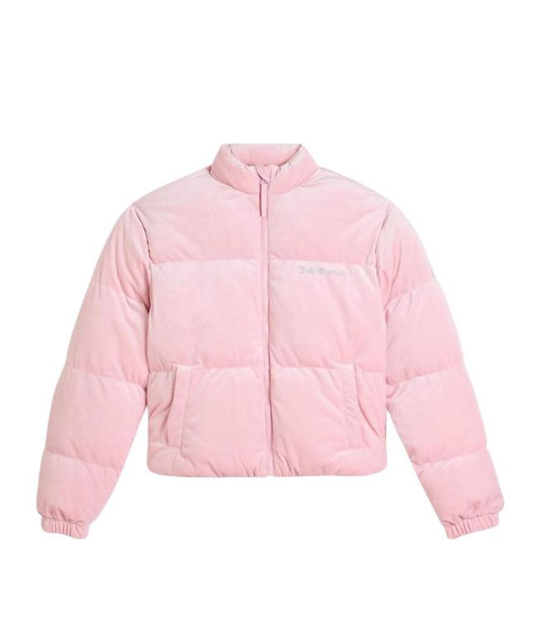 JUICY COUTURE Розовая велюровая куртка, фото 8