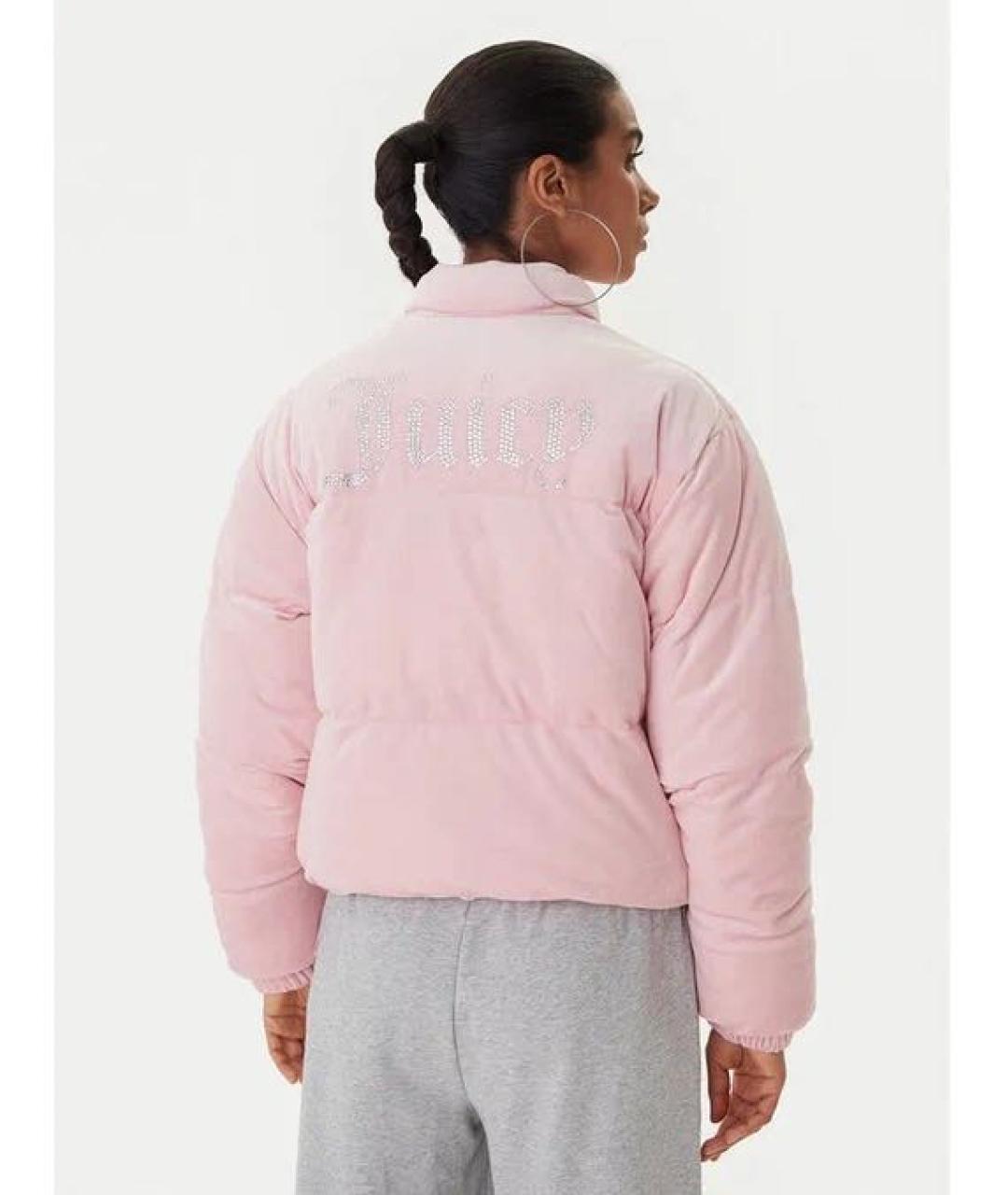 JUICY COUTURE Розовая велюровая куртка, фото 5