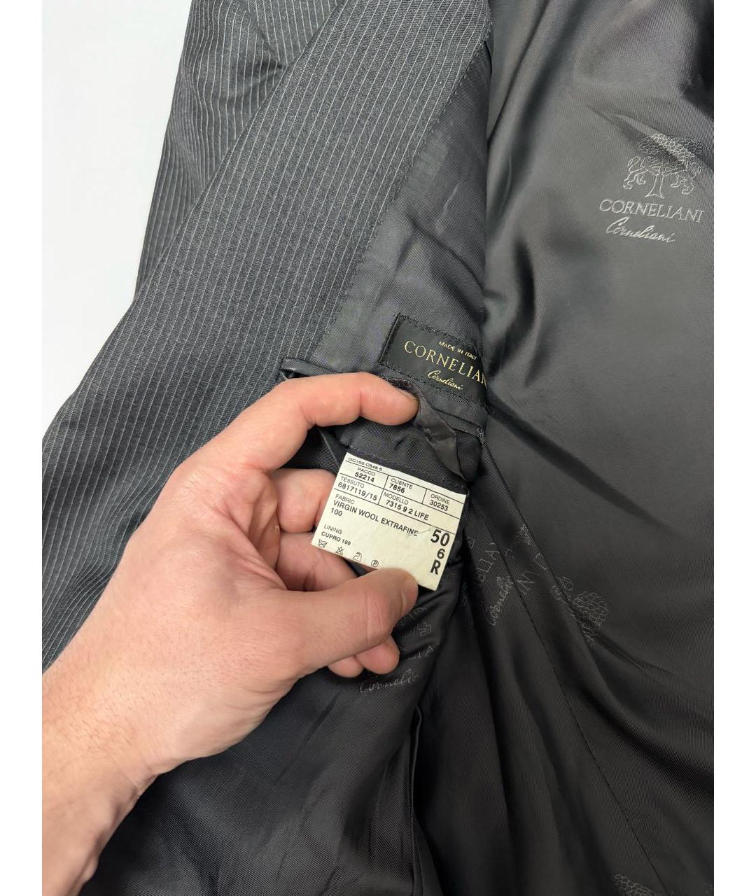 CORNELIANI Антрацитовый классический костюм, фото 5