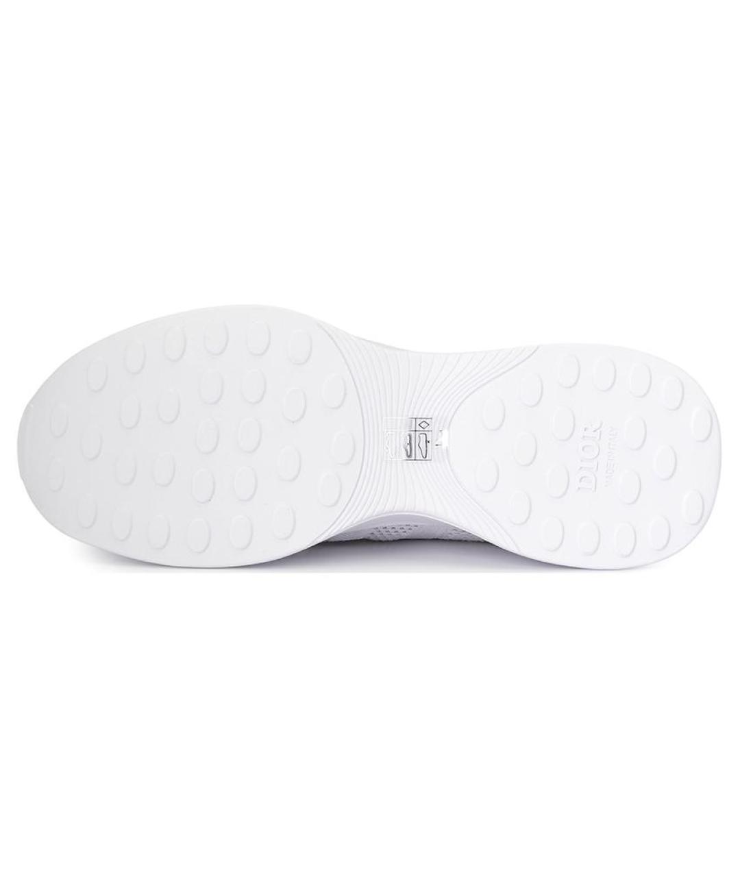 CHRISTIAN DIOR Белые текстильные низкие кроссовки / кеды, фото 6