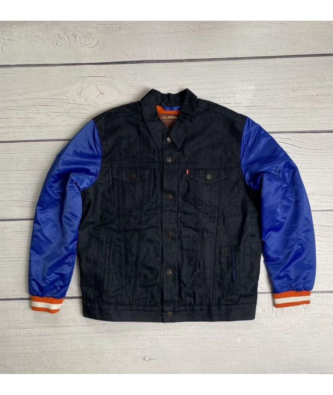 LEVI'S Темно-синяя хлопковая куртка, фото 7
