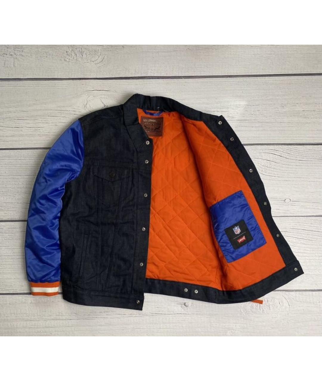 LEVI'S Темно-синяя хлопковая куртка, фото 3