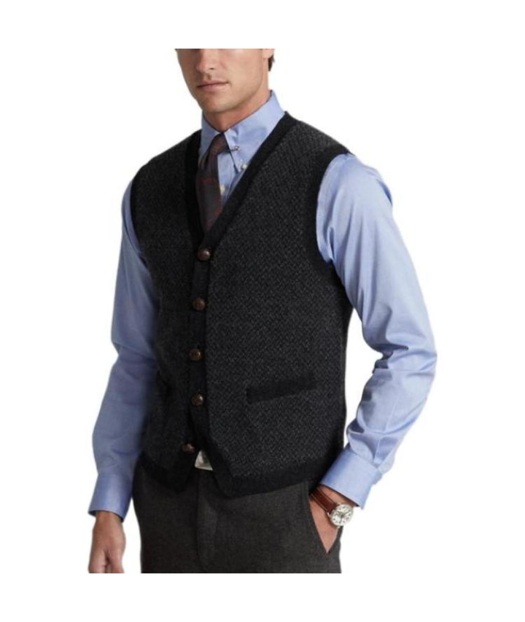 POLO RALPH LAUREN Черная жилетка, фото 2