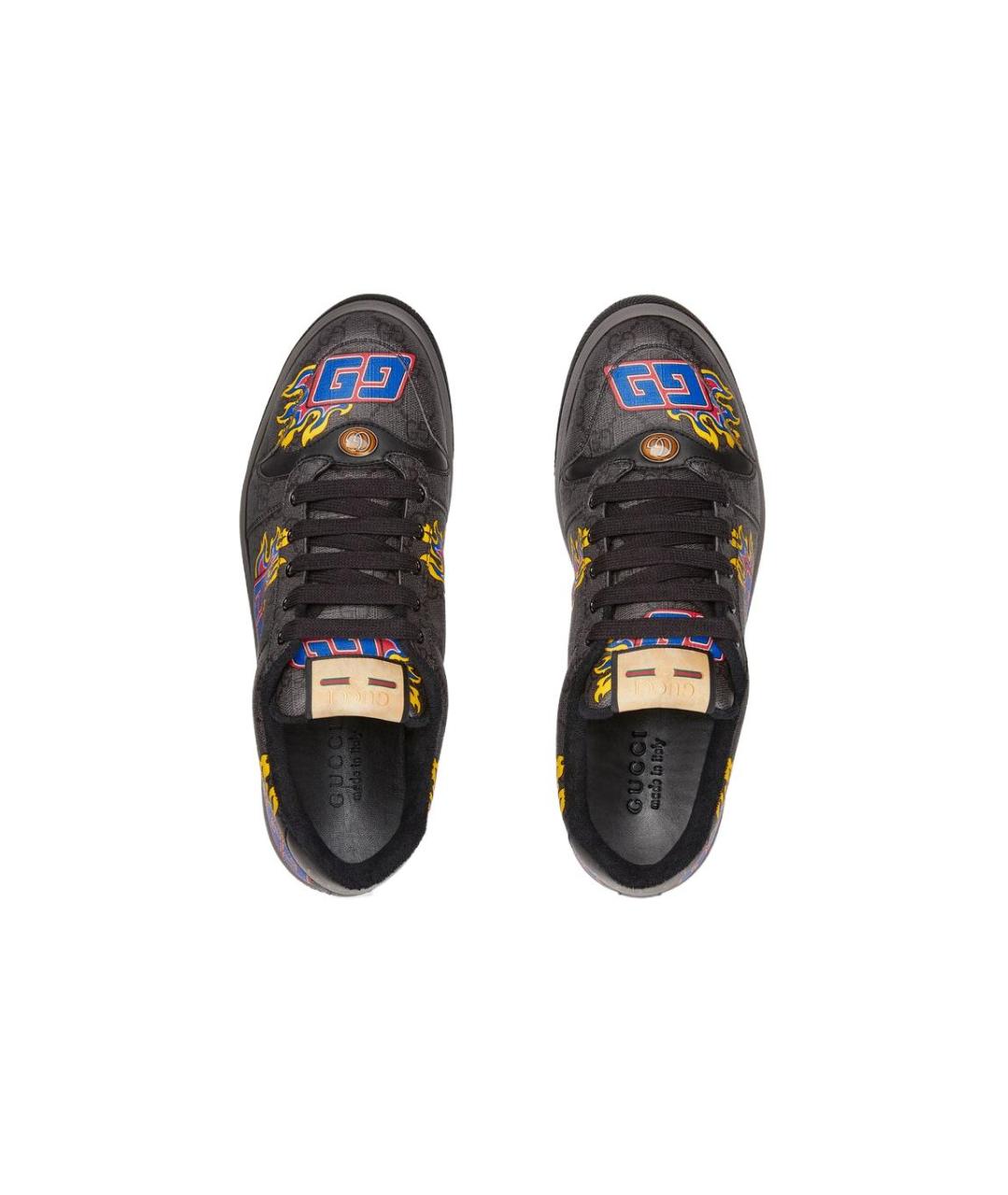 GUCCI Серые низкие кроссовки / кеды, фото 4