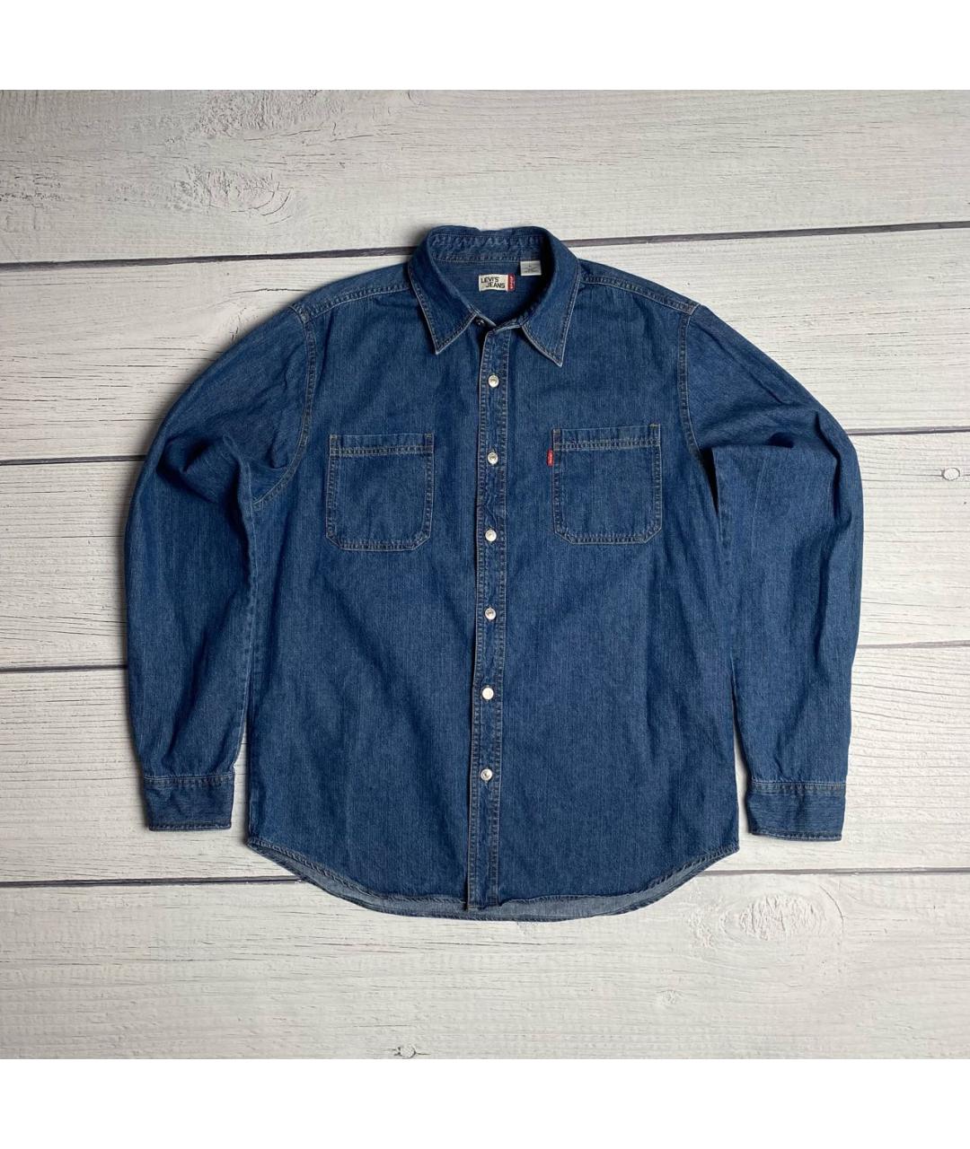 LEVI'S Синяя хлопковая кэжуал рубашка, фото 6