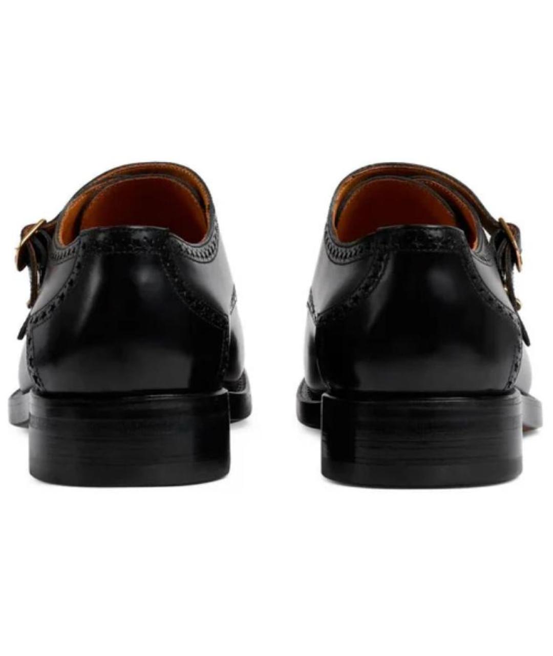 GUCCI Черные кожаные туфли, фото 5