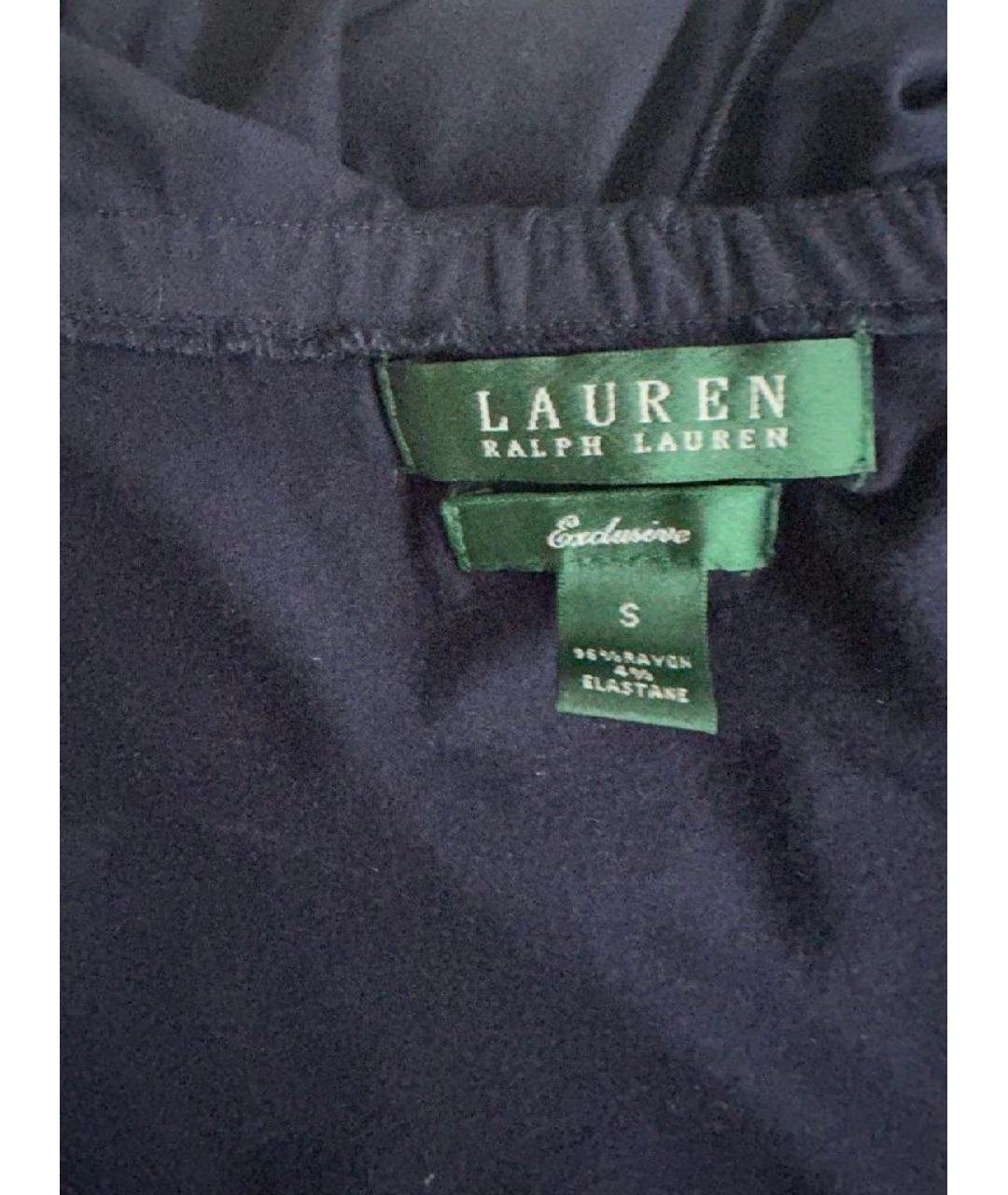 RALPH LAUREN Темно-синяя вискозная майка, фото 5