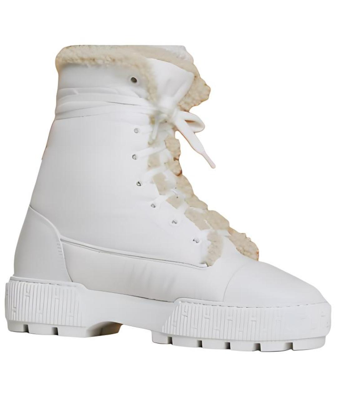 HERMES Белые ботинки, фото 1