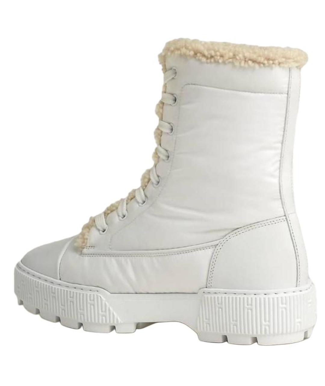 HERMES Белые ботинки, фото 5