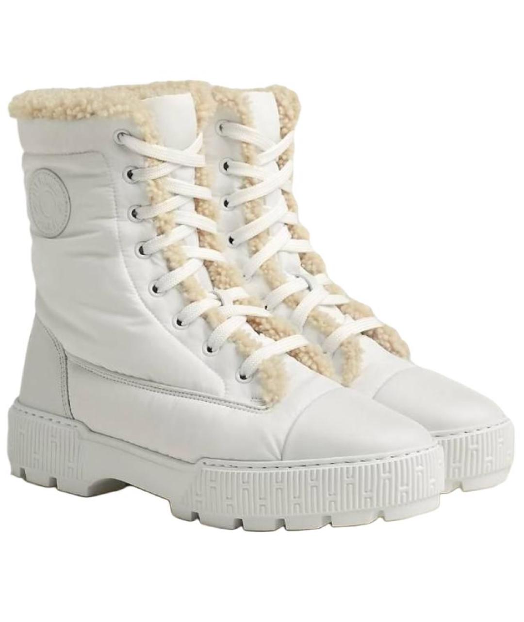 HERMES Белые ботинки, фото 3