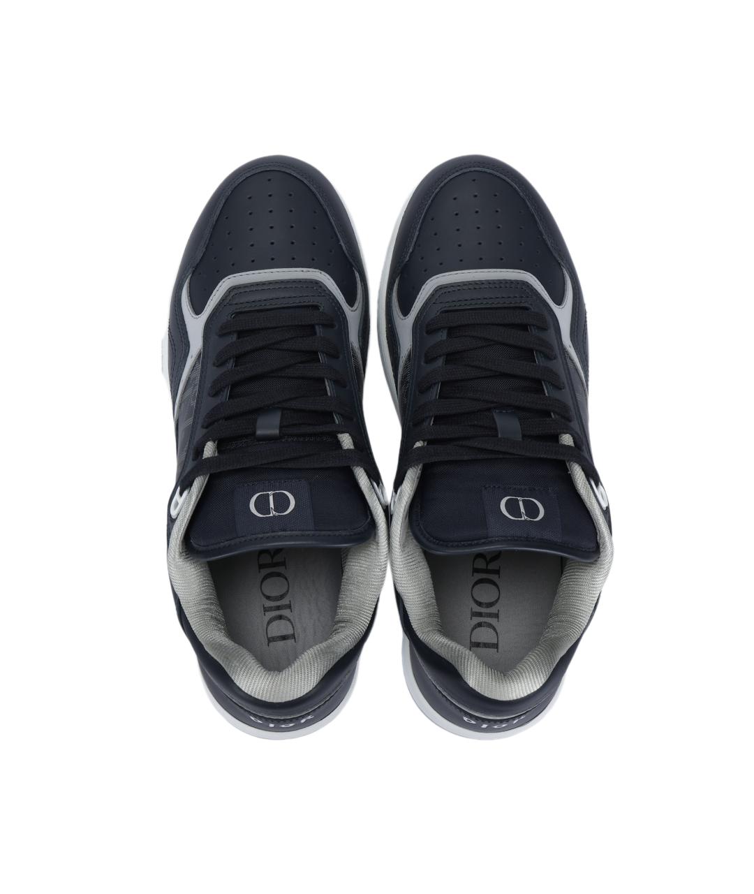 CHRISTIAN DIOR Синие кожаные низкие кроссовки / кеды, фото 3
