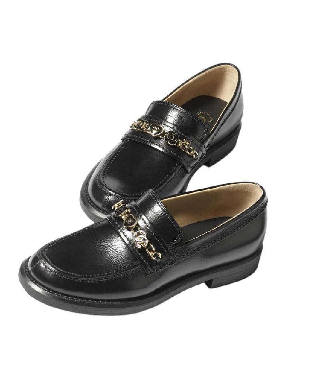 CHANEL Черные лоферы, фото 3