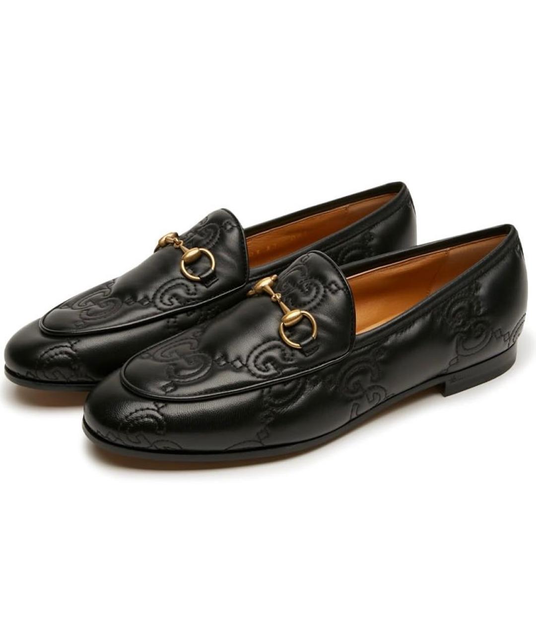 GUCCI Черные кожаные лоферы, фото 2