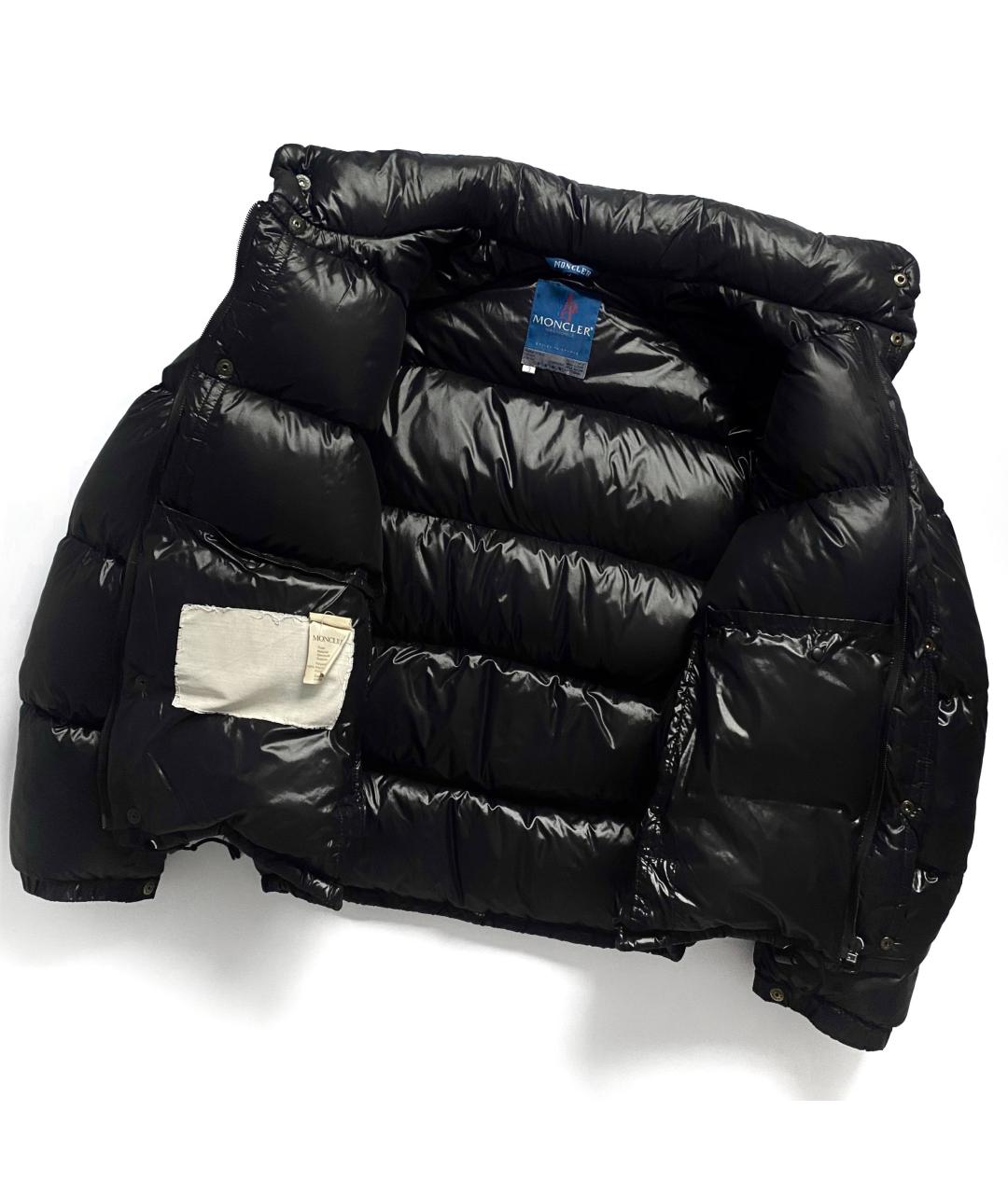 MONCLER GRENOBLE Черный полиамидовый пуховик, фото 4