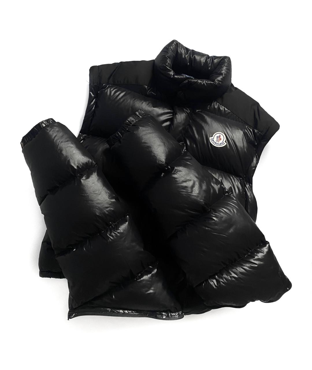MONCLER GRENOBLE Черный полиамидовый пуховик, фото 3