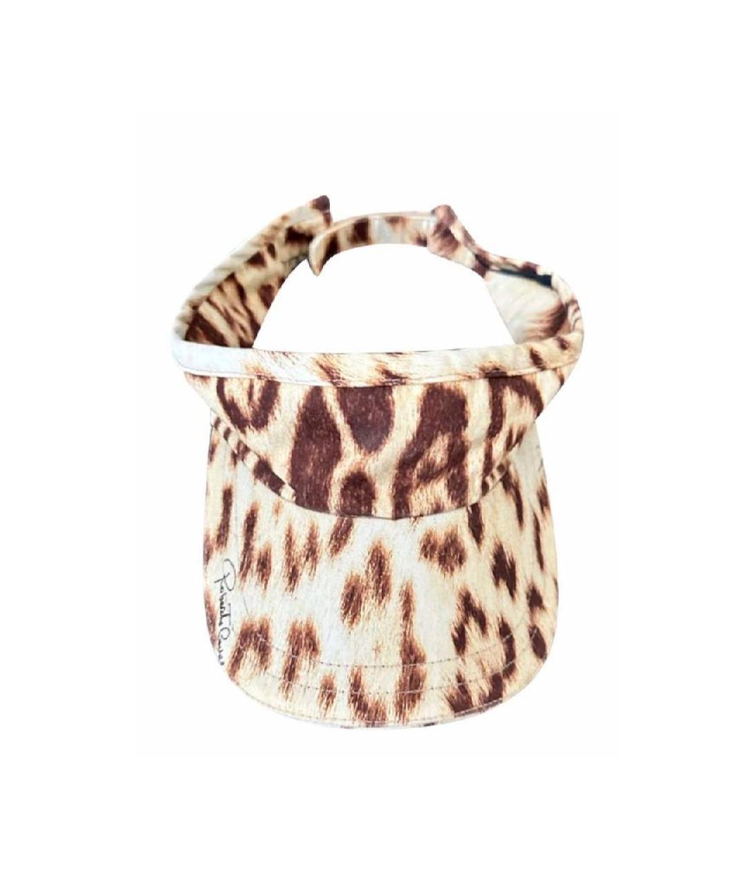 ROBERTO CAVALLI Бежевая кепка, фото 8