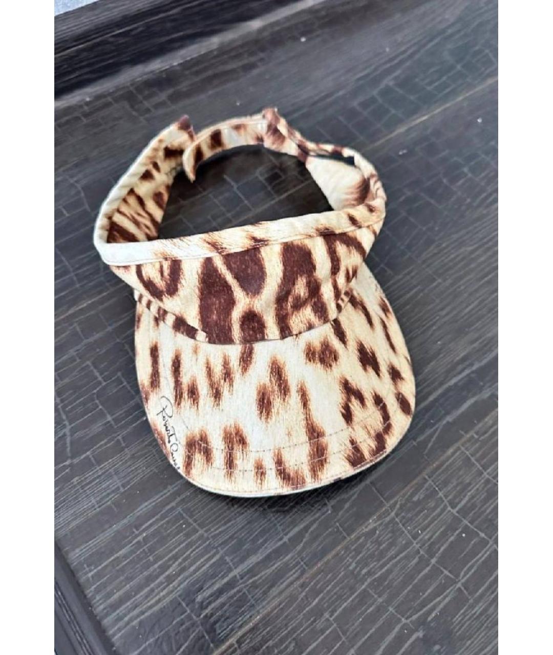 ROBERTO CAVALLI Бежевая кепка, фото 7