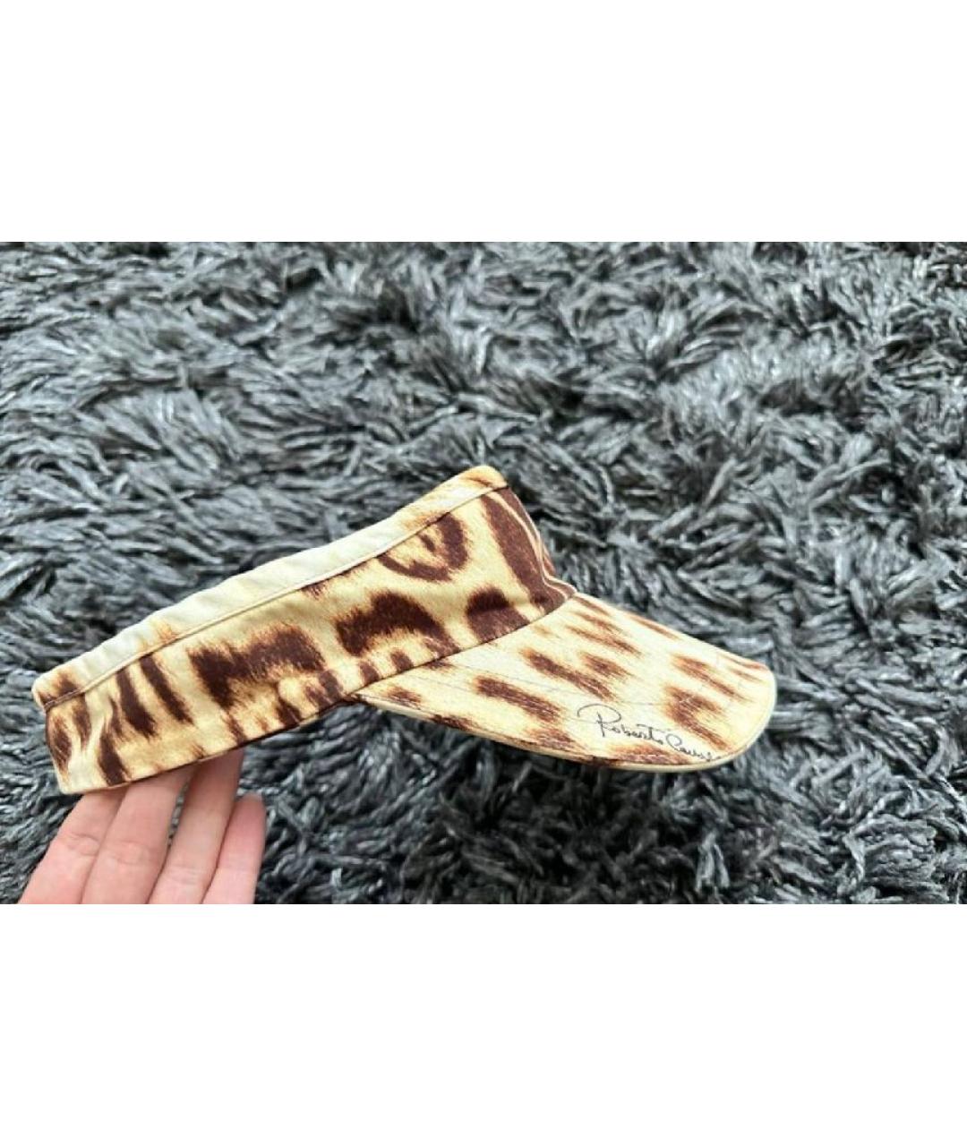 ROBERTO CAVALLI Бежевая кепка, фото 2