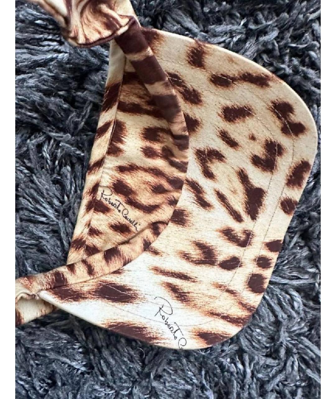 ROBERTO CAVALLI Бежевая кепка, фото 4